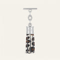Capsule Tassel Mini | Leopard Cream with Silver hardware