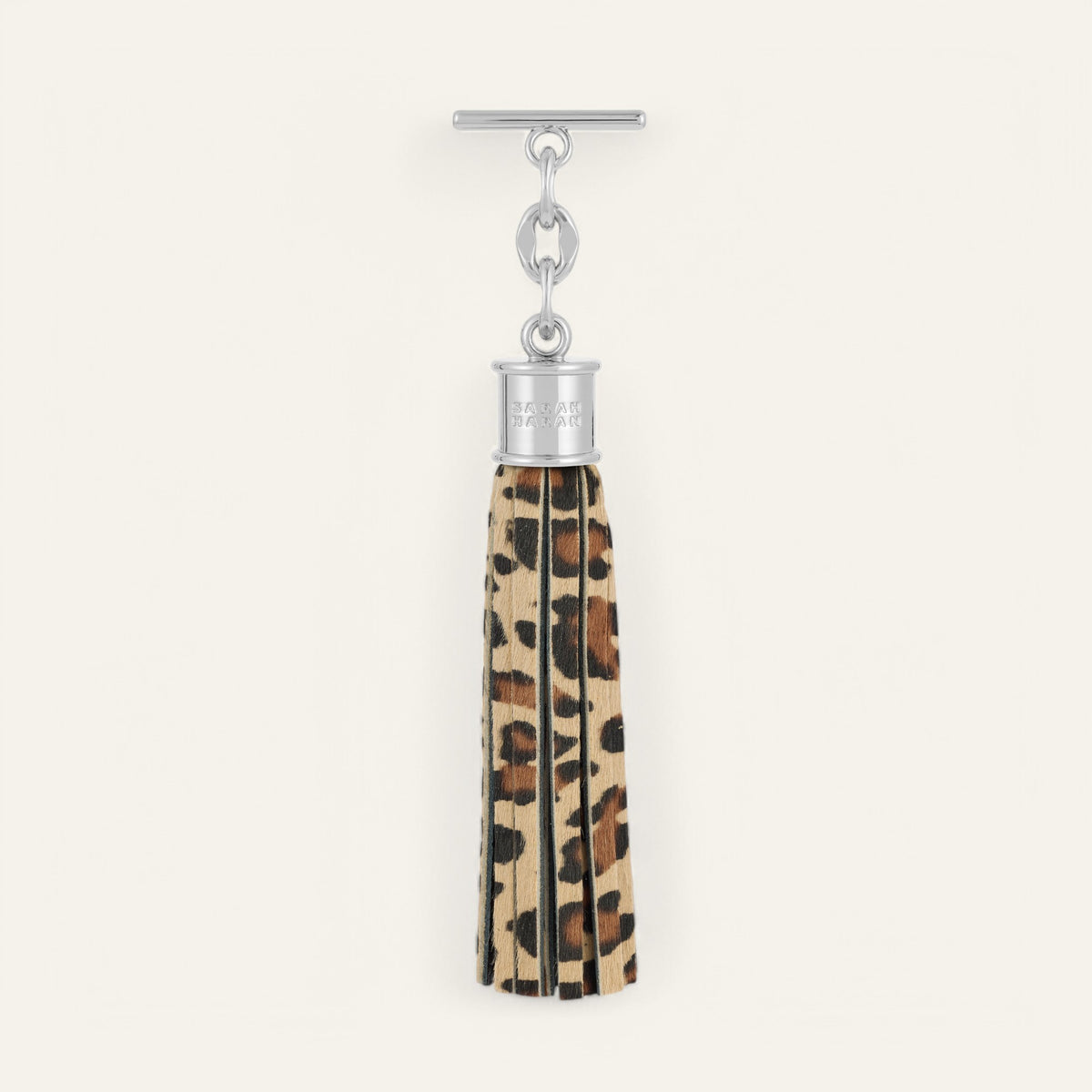 Leopard Sarah Haran Capsule Tassel with Silver hardware Front N13 S