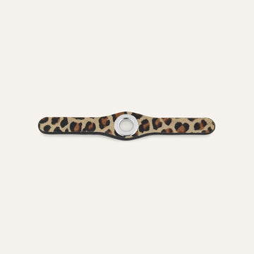 Leopard Sarah Haran Deco Mini with Silver hardware front