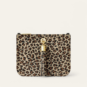 Ivy Clutch Bag | Leopard with Gold hardware