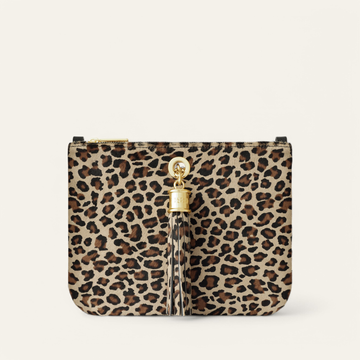 Ivy Clutch Bag | Leopard with Gold hardware