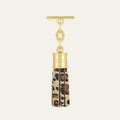 Capsule Tassel Mini | Leopard with Gold hardware