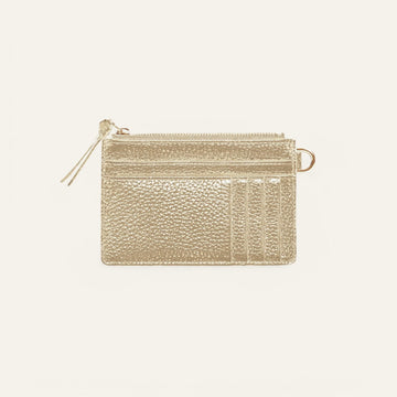 Jade Purse | Shimmer Metallic Gold with Gold hardware