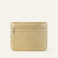 Mia Pouch | Shimmer Metallic Gold with Silver hardware