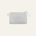 Jade Purse | Soft Metallic Silver with Silver hardware