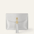 Jasmine Crossbody | Soft Metallic Silver with Gold