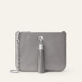Ivy | Metallic Titanium with Silver hardware