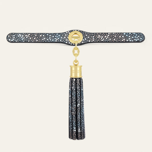 Deco Duo | Multi Colour Shagreen  with Gold hardware