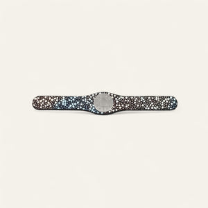 Multi Colour Shagreen Sarah Haran Deco Logo Mini with Silver hardware front