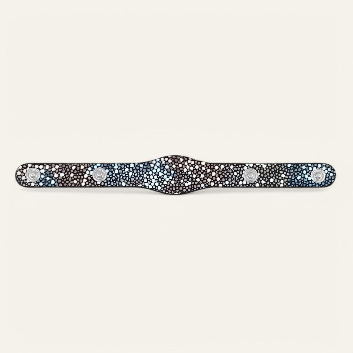 Multi Colour Shagreen Sarah Haran Deco Logo with Silver hardware back