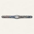 Deco Logo | Multi Colour Shagreen with Silver hardware