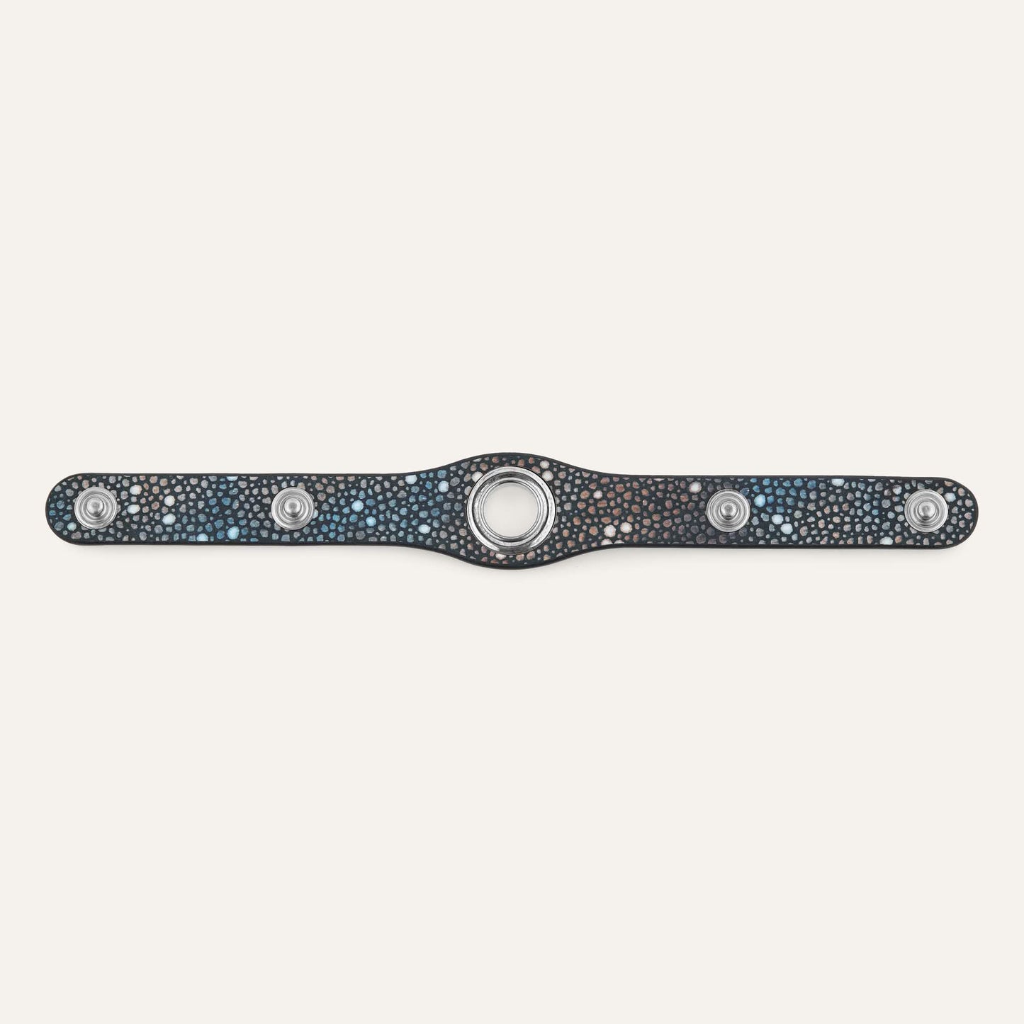 Deco Classic | Multi Shagreen with Silver hardware