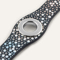 Deco Popper | Multi-Colour Shagreen with Silver hardware