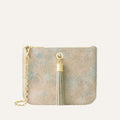 Ivy | Natural Shagreen with Gold hardware