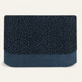 Deco Fringing | Navy Leopard Metallic Navy with Gold hardware