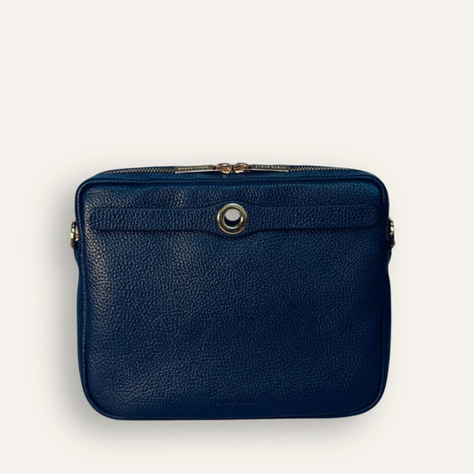 Preloved Mia Crossbody | Navy with Gold hardware
