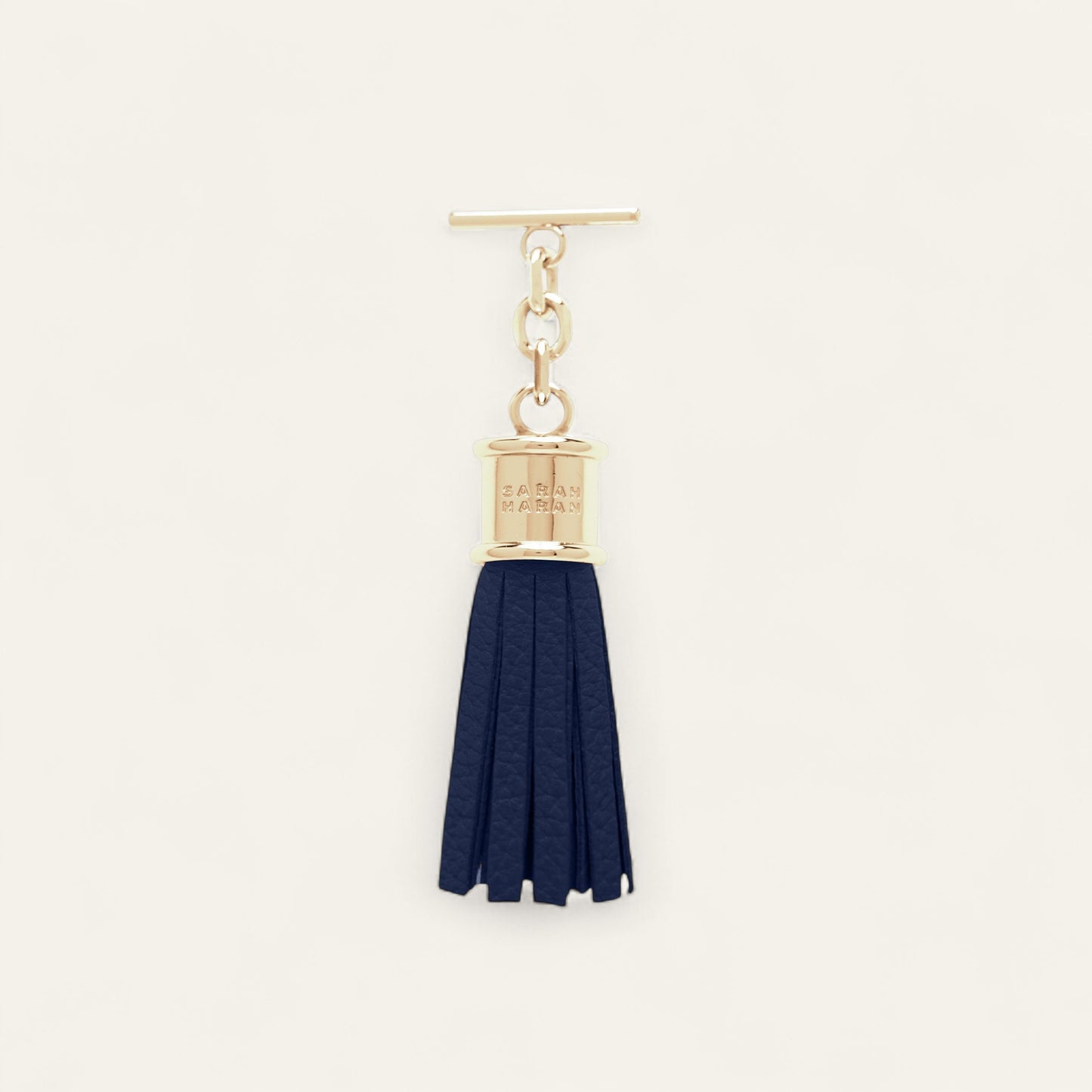 Capsule Tassel Mini | Navy with Gold hardware