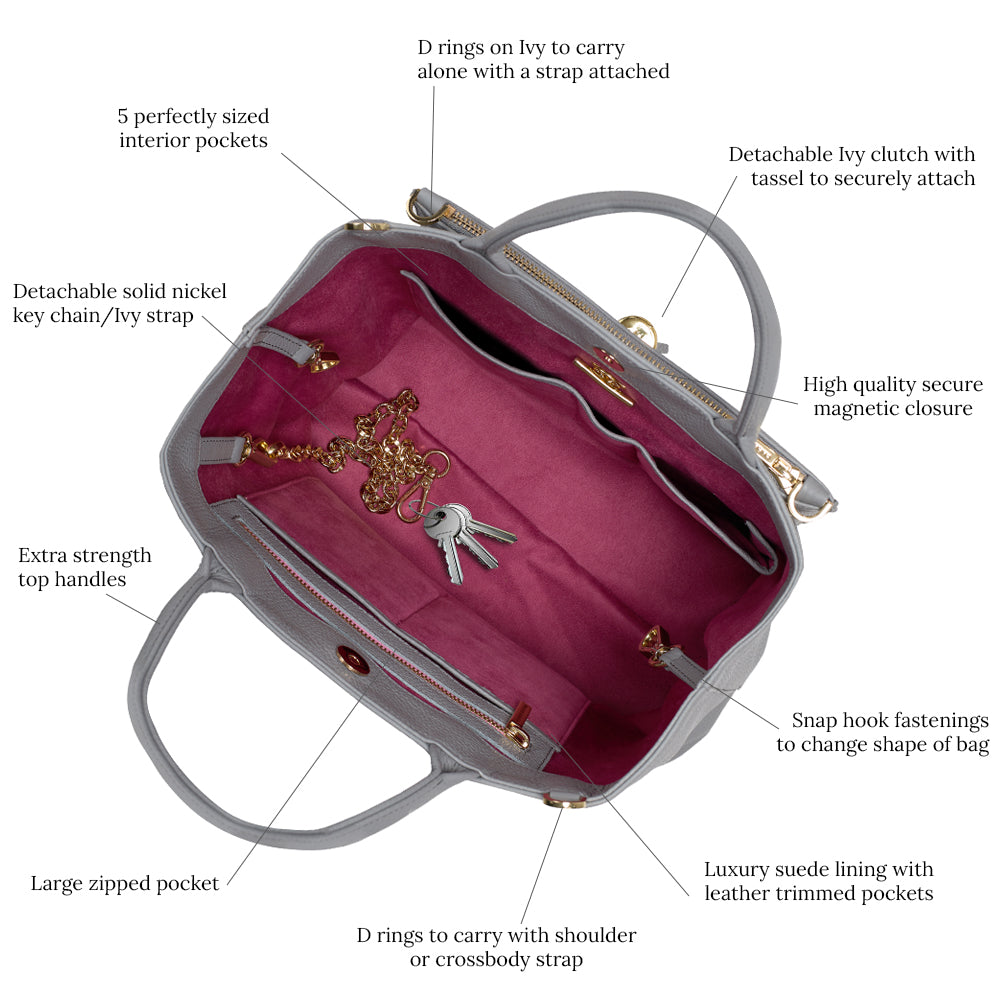 Dahlia 2-in-1 Tote-Handbag-Sarah Haran Accessories