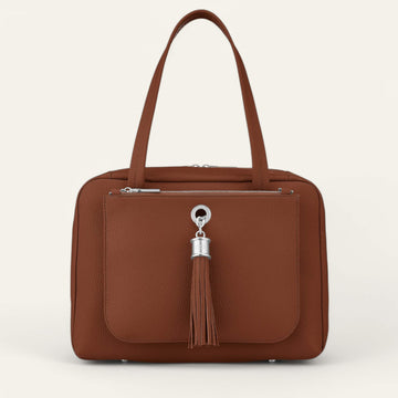 Nutshell Sarah Haran Jessica Shoulder Bag with Silver hardware front