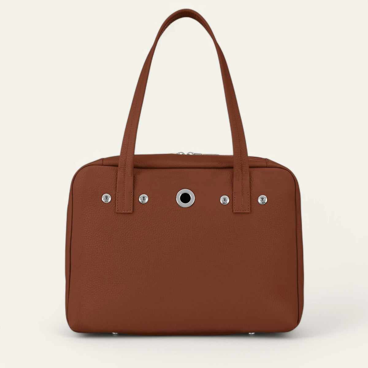 Nutshell Sarah Haran Jessica Shoulder Bag with Silver hardware front