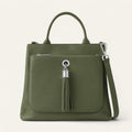 Dahlia Tote | Olive with Silver hardware