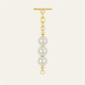Aurora Tassel | Pearl with Gold hardware