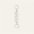 Aurora Strap Extenders | Ivory with Silver hardware Single