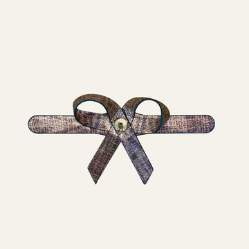 Petite Bow Mini | Metallic Bronze with Gold hardware