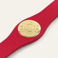 Deco Logo | Pillarbox Red with Gold hardware