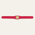 Deco Logo | Pillarbox Red with Gold hardware