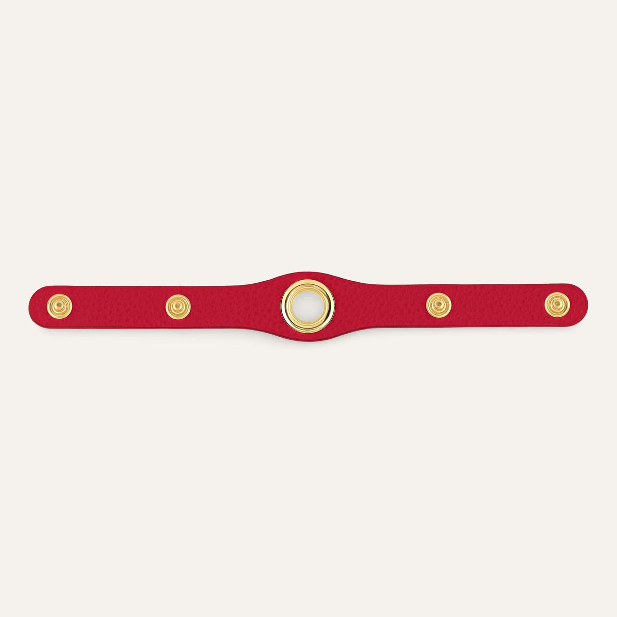Pillarbox Red Sarah Haran Deco Stud with Gold hardware back