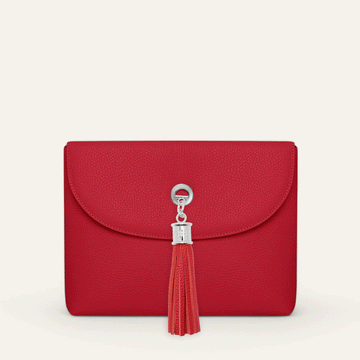 Jasmine Crossbody | Pillarbox Red with Silver hardware