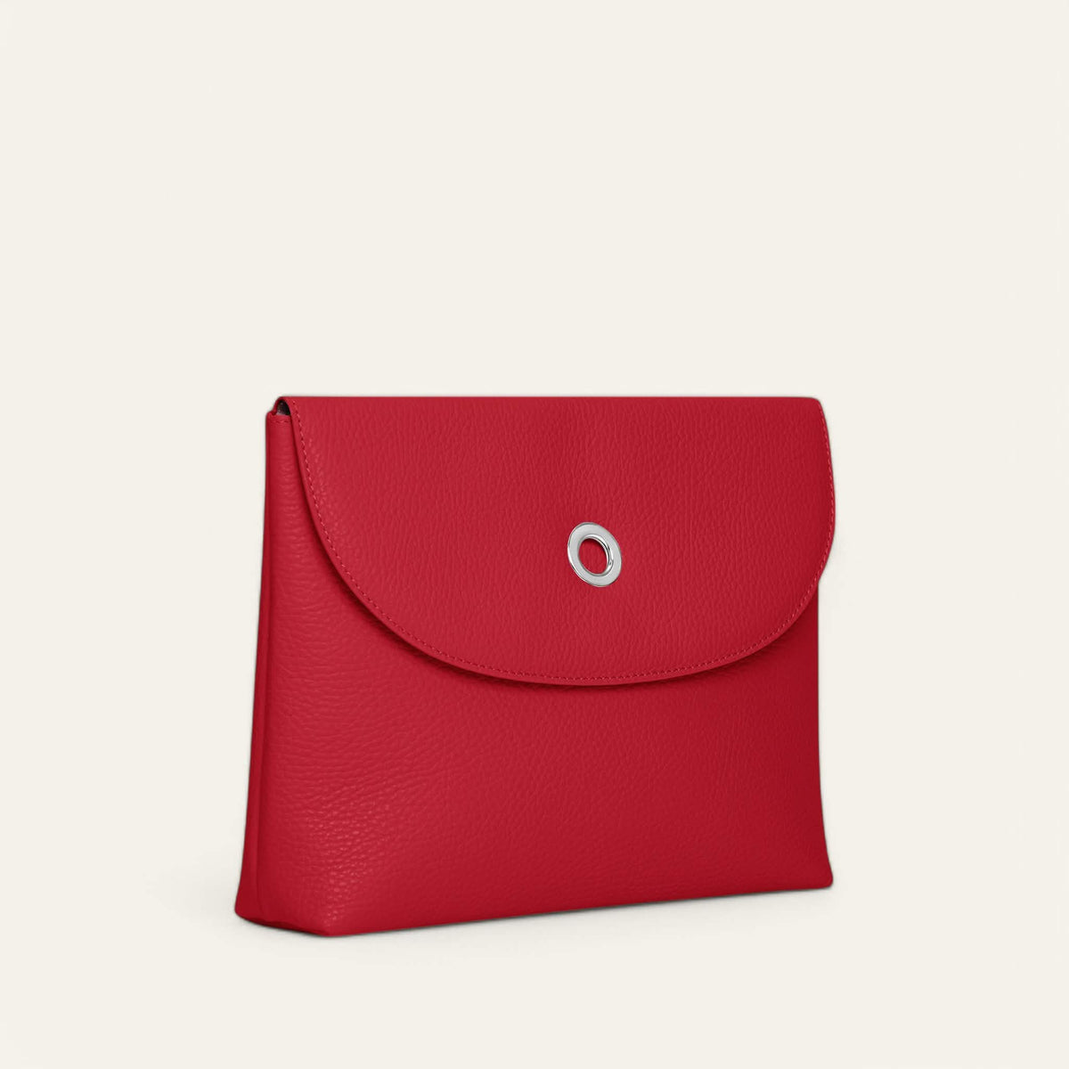 Pillarbox Red Sarah Haran Jasmine Crossbody with Silver hardware side