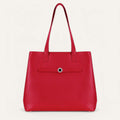 Michelle Tote | Pillarbox Red with Silver hardware