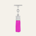 Capsule Tassel Mini | Pink Kiss with Silver hardware