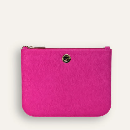 Preloved Ivy Clutch | Pink Kiss with Silver hardware