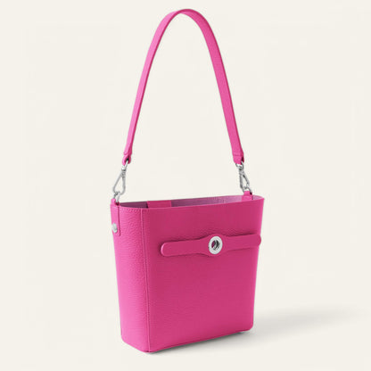 Mini S | Pink Kiss with Silver hardware