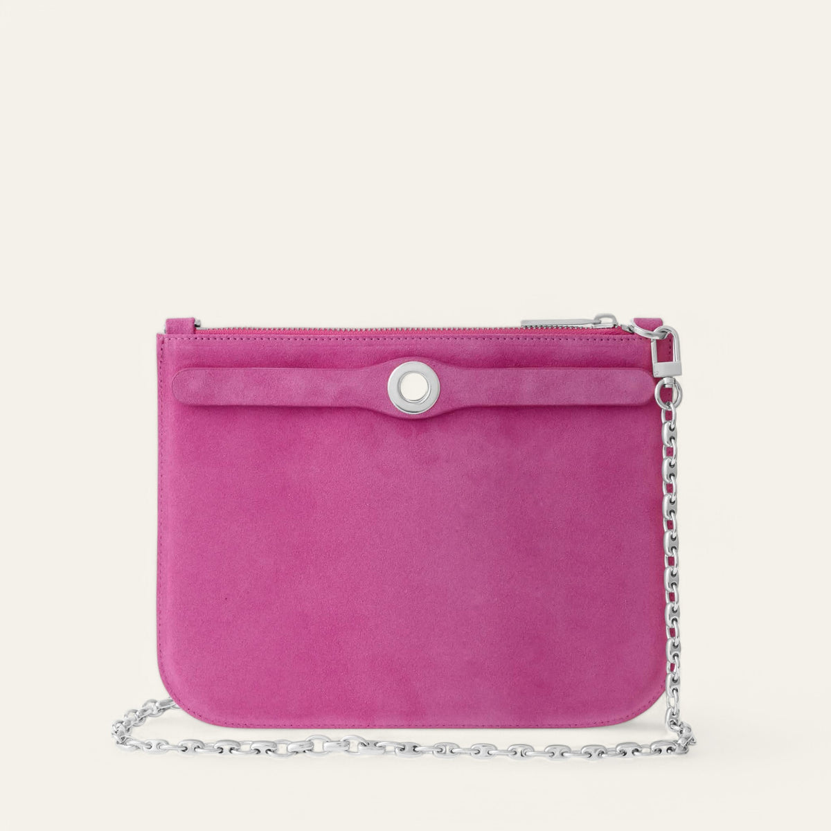 Pink Sarah Haran Ivy Suede Back Silver