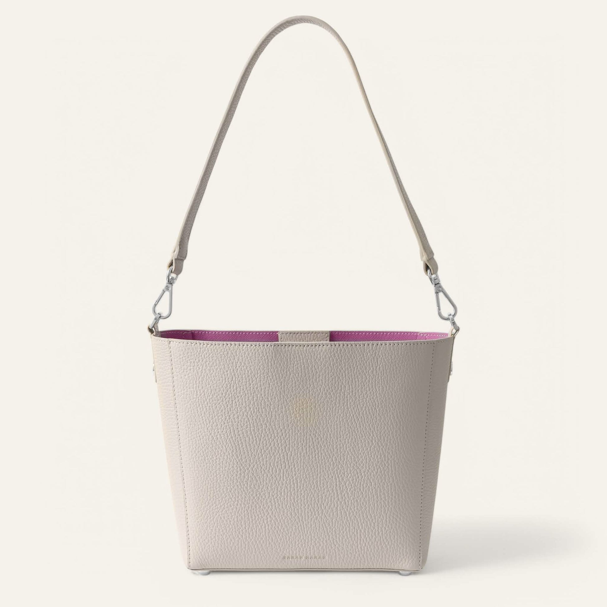 Porcelain Sarah Haran Mini S Tote with Silver hardware back