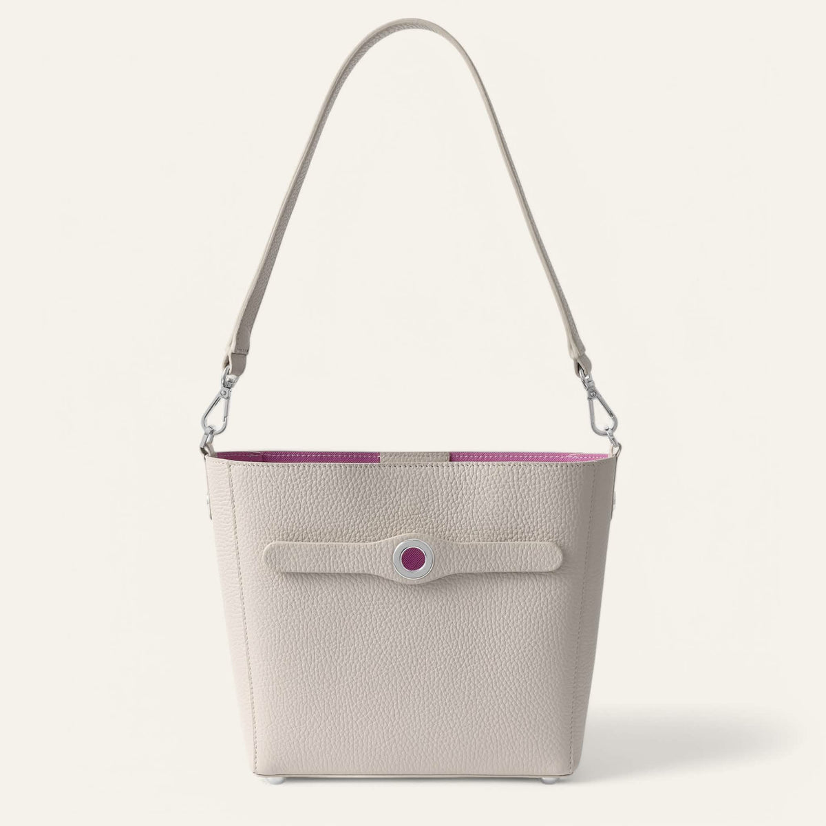 Porcelain Sarah Haran Mini S Tote with Silver hardware front