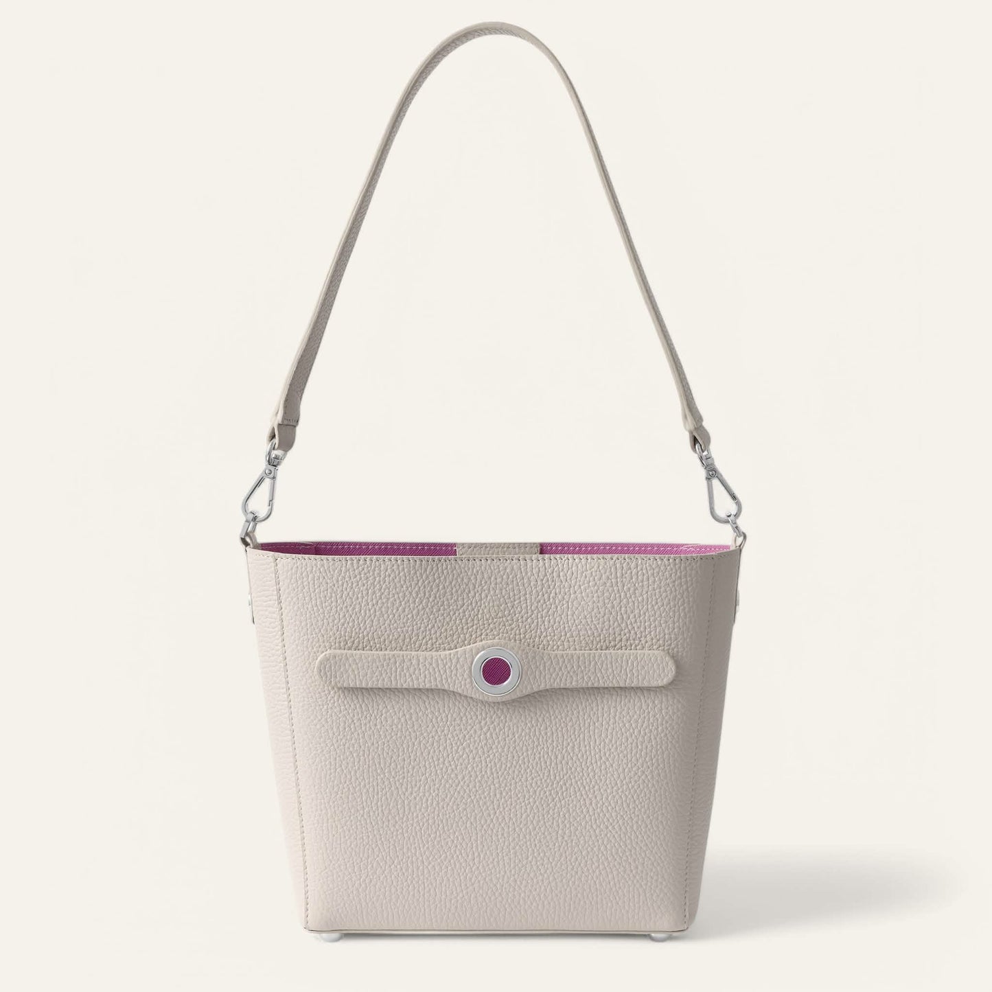 Porcelain Sarah Haran Mini S Tote with Silver hardware front