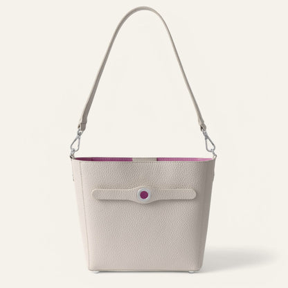 Porcelain Sarah Haran Mini S Tote with Silver hardware front