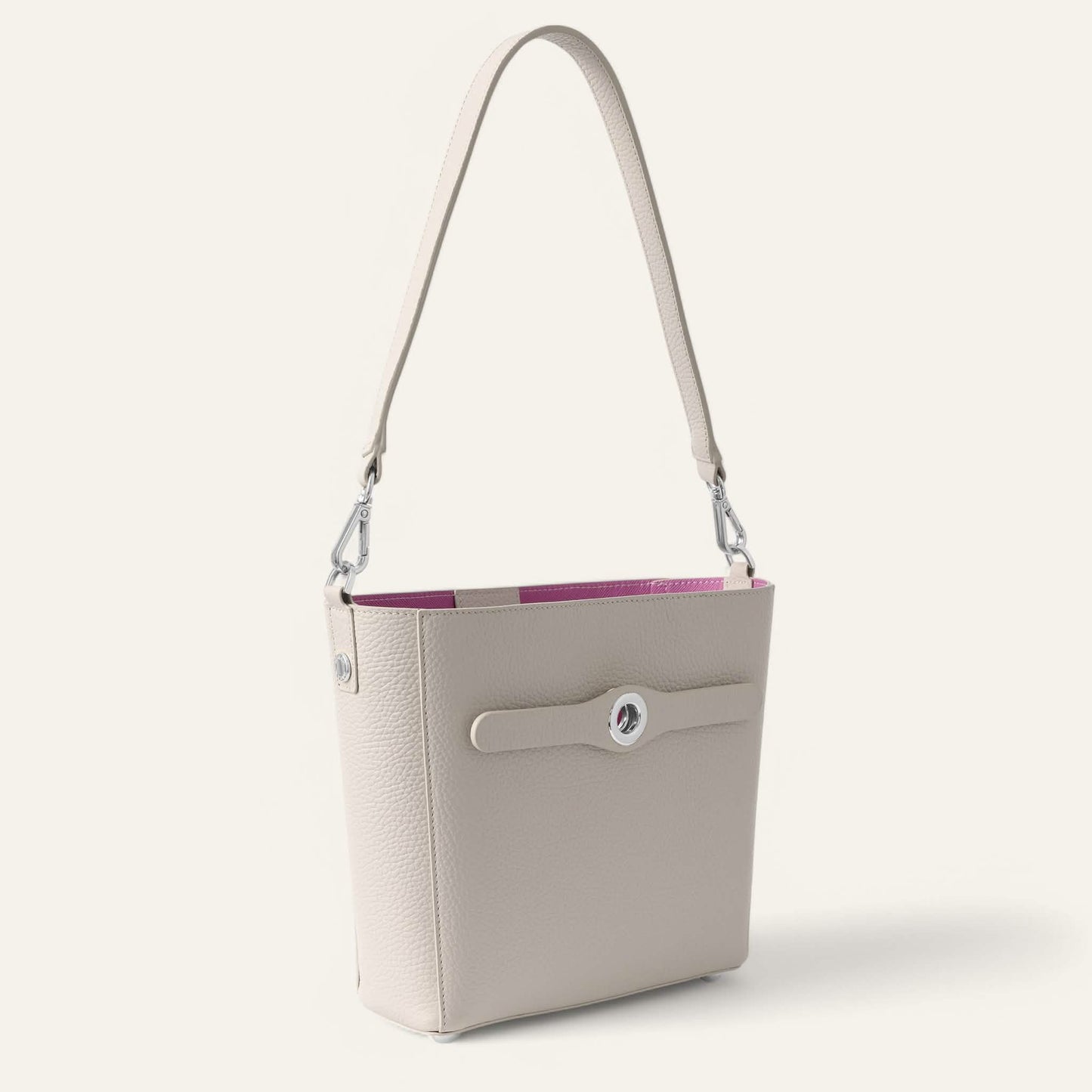 Porcelain Sarah Haran Mini S Tote with Silver hardware side