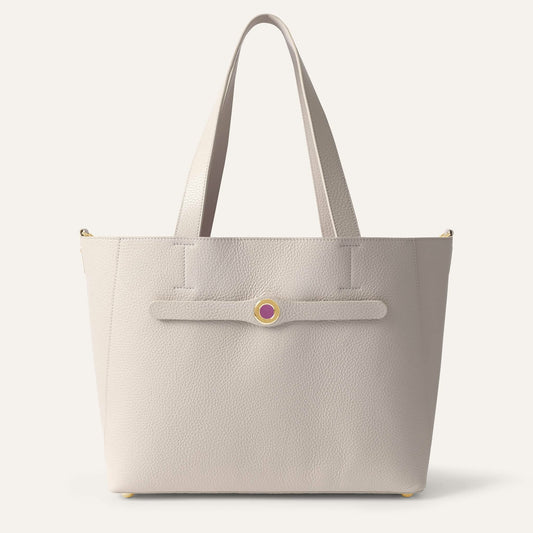 Porcelain Sarah Haran Sarah Tote with Gold hardware front open