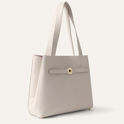 Porcelain Sarah Haran Sarah Tote with Gold hardware side closed