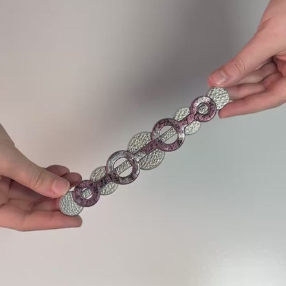 Art Deco Duo Mini | Cheri Lace with Silver hardware