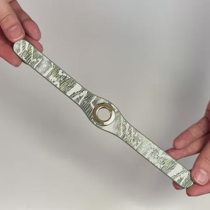 Deco Duo | Lichen with Gold hardware