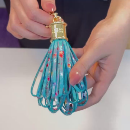 Gemini Duo | Jade Petal with Silver hardware