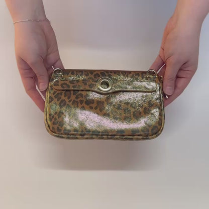 Millie Pouch | Leopard Luxe with Gold hardware