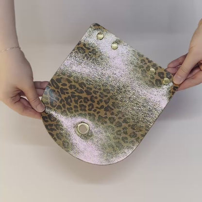 Mini Trio | Leopard Luxe with Silver hardware